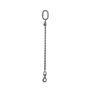 Chain sling 1-leg with swivel ball bearing safety hook