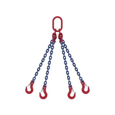 Chain sling 4-leg with latch hook