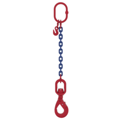 Chain sling 1-leg with swivel ball bearing safety hook