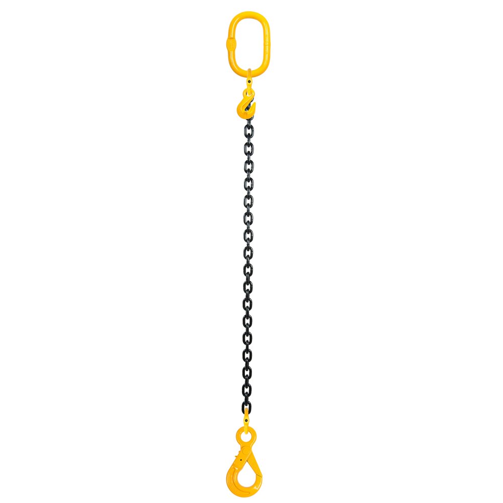 Chain sling 1-leg with safety hook, grade 8