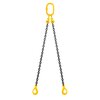 Chain sling 2-leg with safety hook,
