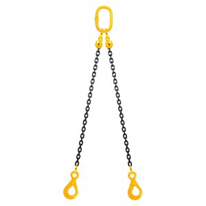Chain sling 2-leg with safety hook,