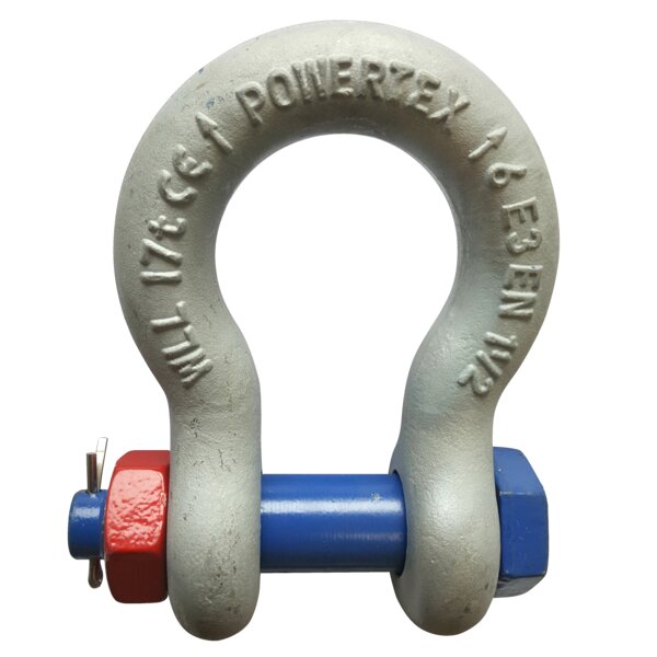 Green Pin Bow Shackles, Safety Bolt G-4163 | Lifting Gear UK