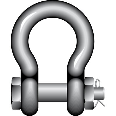Bow Shackles with Safety Bolt Yellow Pin G-3163