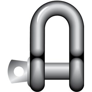 Yellow Pin Dee Shackles with Screw Collar Pin G-3151